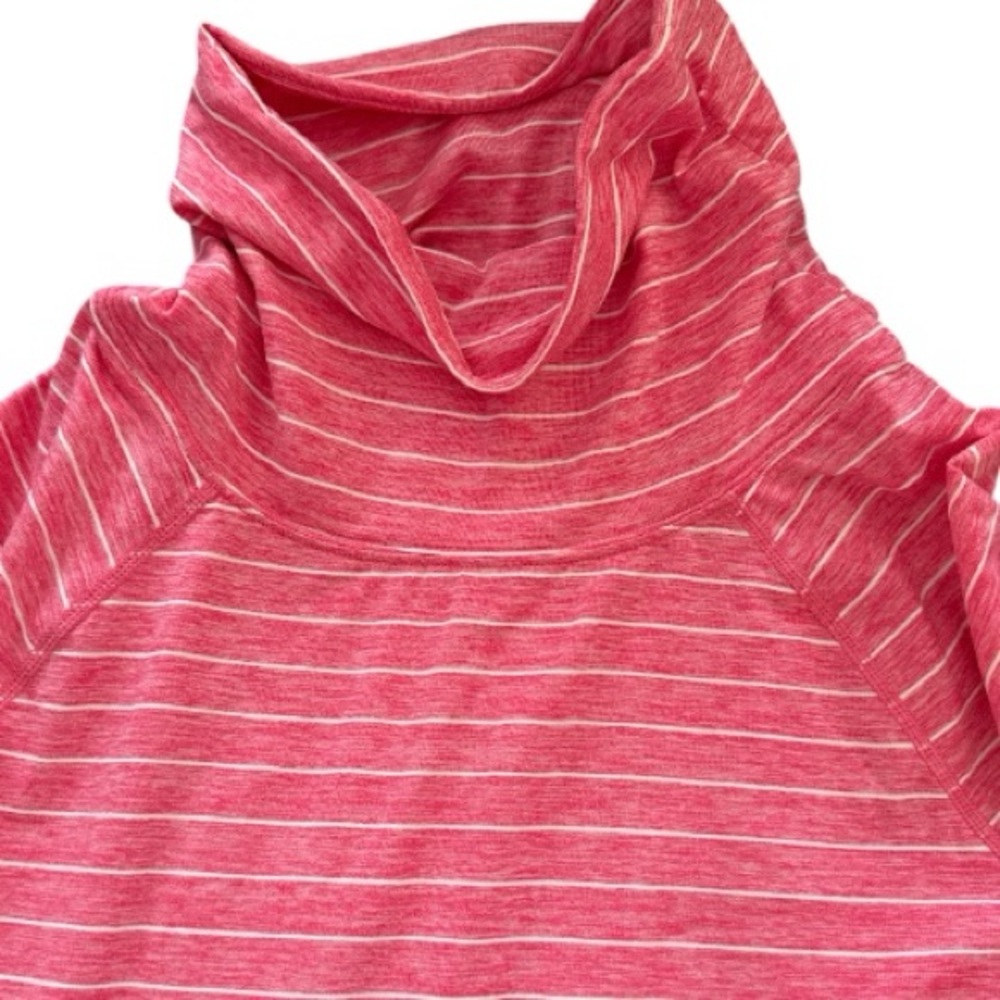 GapFit Lazy Oaf mock neck kangaroo shirt pink CS EUC VS0054 - Picture 4 of 5